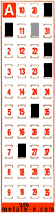 Volante ganador del sorteo 986 de Melate Retro