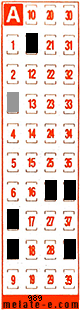 Volante ganador del sorteo 989 de Melate Retro