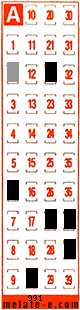 Volante ganador del sorteo 991 de Melate Retro
