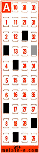 Volante ganador del sorteo 994 de Melate Retro