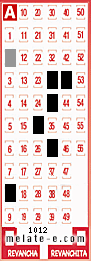 Volante ganador del sorteo 1012 de Melate