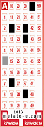 Volante ganador del sorteo 1013 de Melate