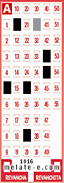 Volante ganador del sorteo 1016 de Melate