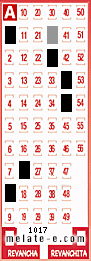 Volante ganador del sorteo 1017 de Melate
