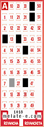 Volante ganador del sorteo 1018 de Melate