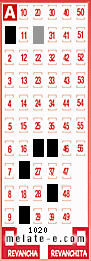 Volante ganador del sorteo 1020 de Melate