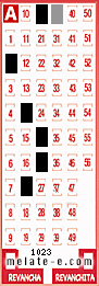 Volante ganador del sorteo 1023 de Melate