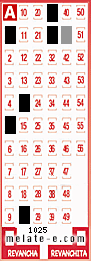 Volante ganador del sorteo 1025 de Melate