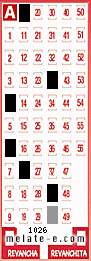Volante ganador del sorteo 1026 de Melate