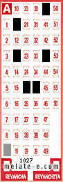 Volante ganador del sorteo 1027 de Melate