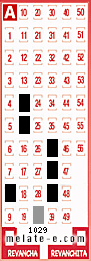 Volante ganador del sorteo 1029 de Melate