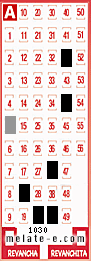 Volante ganador del sorteo 1030 de Melate