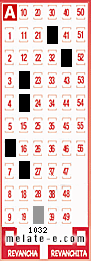 Volante ganador del sorteo 1032 de Melate