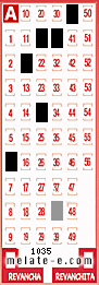 Volante ganador del sorteo 1035 de Melate