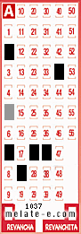 Volante ganador del sorteo 1037 de Melate