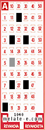 Volante ganador del sorteo 1040 de Melate