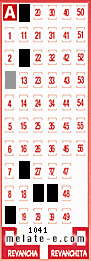 Volante ganador del sorteo 1041 de Melate