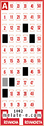 Volante ganador del sorteo 1042 de Melate