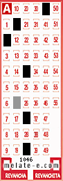 Volante ganador del sorteo 1046 de Melate