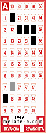 Volante ganador del sorteo 1049 de Melate