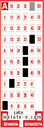 Volante ganador del sorteo 1050 de Melate