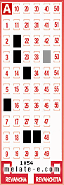 Volante ganador del sorteo 1054 de Melate
