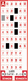 Volante ganador del sorteo 1055 de Melate