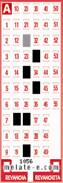 Volante ganador del sorteo 1056 de Melate
