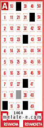 Volante ganador del sorteo 1060 de Melate