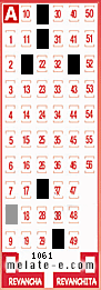 Volante ganador del sorteo 1061 de Melate