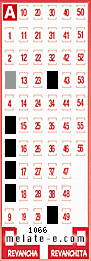 Volante ganador del sorteo 1066 de Melate