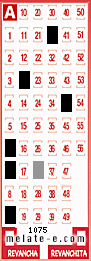 Volante ganador del sorteo 1075 de Melate