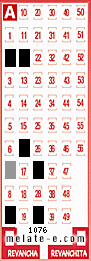 Volante ganador del sorteo 1076 de Melate
