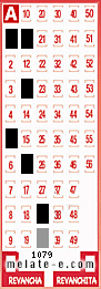 Volante ganador del sorteo 1079 de Melate
