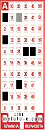 Volante ganador del sorteo 1081 de Melate