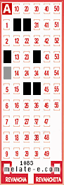 Volante ganador del sorteo 1083 de Melate