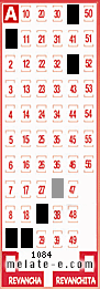 Volante ganador del sorteo 1084 de Melate