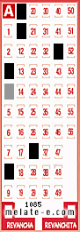 Volante ganador del sorteo 1085 de Melate