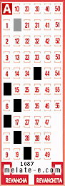 Volante ganador del sorteo 1087 de Melate