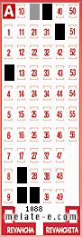 Volante ganador del sorteo 1088 de Melate
