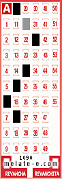 Volante ganador del sorteo 1090 de Melate