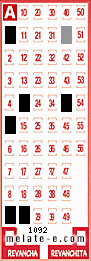 Volante ganador del sorteo 1092 de Melate
