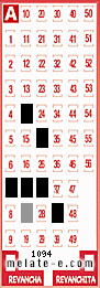Volante ganador del sorteo 1094 de Melate
