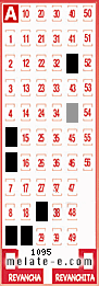 Volante ganador del sorteo 1095 de Melate