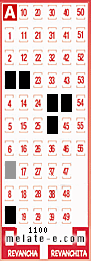 Volante ganador del sorteo 1100 de Melate
