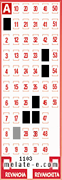 Volante ganador del sorteo 1103 de Melate