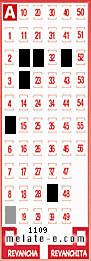 Volante ganador del sorteo 1109 de Melate