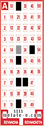 Volante ganador del sorteo 1111 de Melate