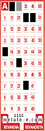 Volante ganador del sorteo 1113 de Melate