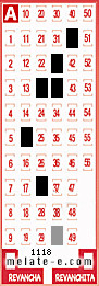 Volante ganador del sorteo 1118 de Melate